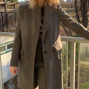 Women's Gray Wool Coat